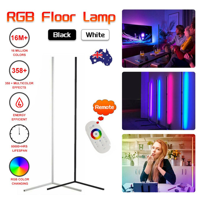 140cm RGB LED Floor Corner Lamp Light Stand Remote Control Dropli, Occasions > Lights, 140cm-rgb-led-floor-corner-lamp-light-stand-remote-control-streaming-gaming-decoration