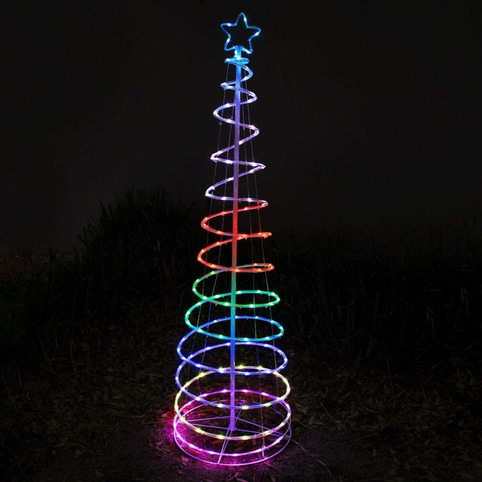 1.8M RGB Spiral Tree Lexi Lighting, Christmas Tree, pre-order-1-8m-rgb-spiral-tree