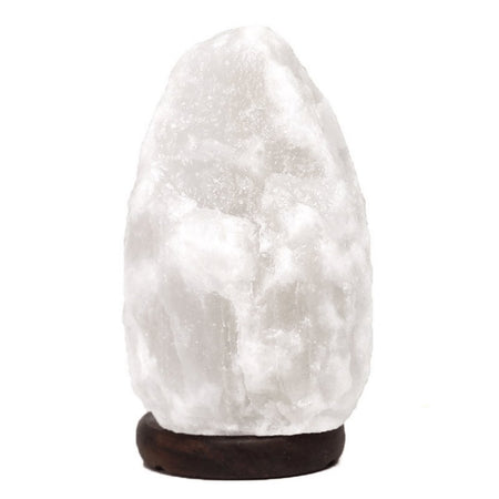 2-3kg White Himalayan Salt Lamp on Timber Base Green Earth Lighting Australia, Salt lamp, 2-3kg-white-himalayan-salt-lamp-on-timber-base