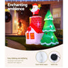 2.2M Christmas Inflatable Santa Outdoor Decorations Dropli, Occasions > Christmas, jingle-jollys-2-2m-christmas-inflatable-santa-tree-lights-outdoor-decorations