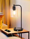 2x Pack Dimmable Industrial Table Lamp with 2 USB Port Dropli, Home & Garden > Lighting, 2x-pack-industrial-table-lamp