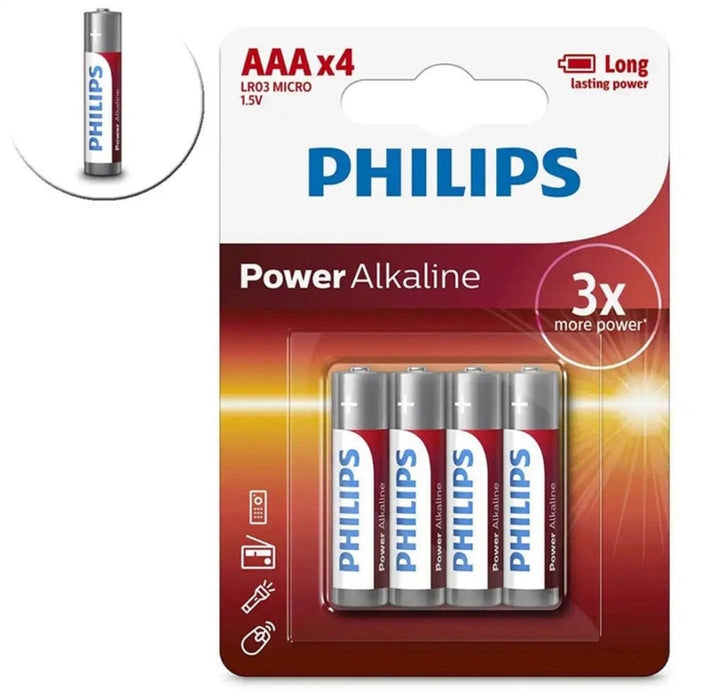 48 Pack GENUINE Philips Long Life Alkaline AAA Battery-Alkaline-Philips