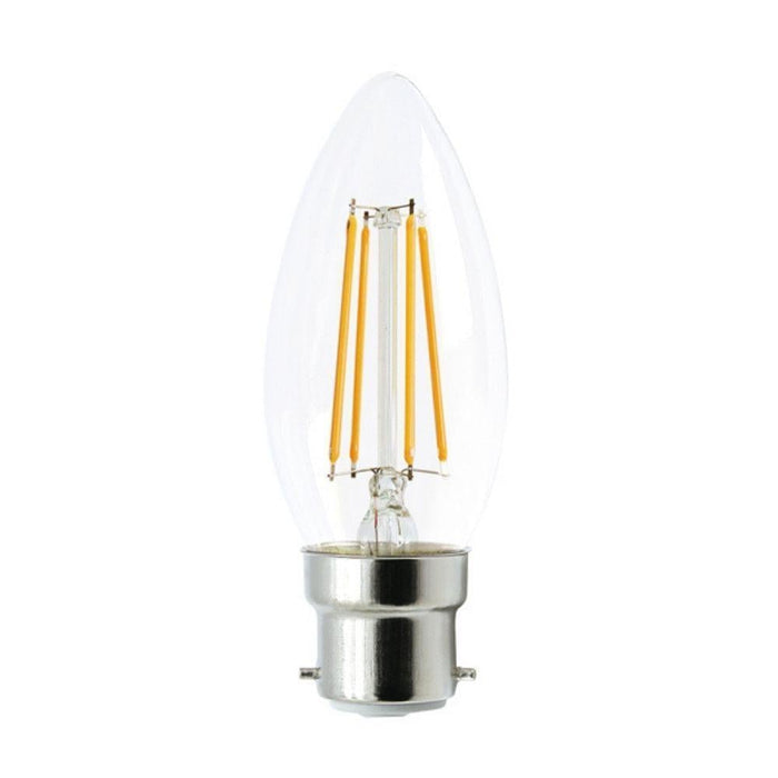 4W Clear LED Filament Dimmable Candle - 6000K Green Earth Lighting Australia, GLOBES, 4w-dimmable-candle-6000k