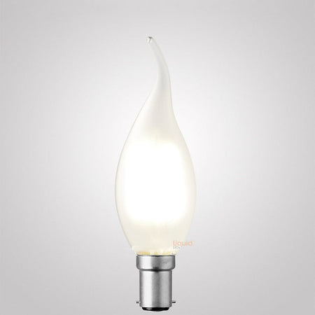 4W Flame Tip Candle Dimmable LED Bulb (B15) Frost in Natural White-Candle Bulbs-Liquidleds