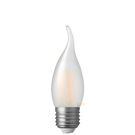 4W Flame Tip Candle Dimmable LED Bulb (E27) Frost in Warm White-Candle Bulbs-Liquidleds
