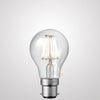 8W 12-24 Volt DC GLS Dimmable LED Light Bulb (B22) Clear in Natural White-Traditional Bulbs-Liquidleds