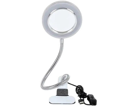 8X Magnifying Lamp with Metal Clamp, Flexible Gooseneck and USB Plug Design-Home & Garden > Lighting-Dropli