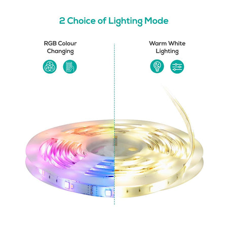 activiva 2m IP65 Smart RGB & Warm White LED Strip Lights-Occasions > Lights-Koala Lamps and Lighting