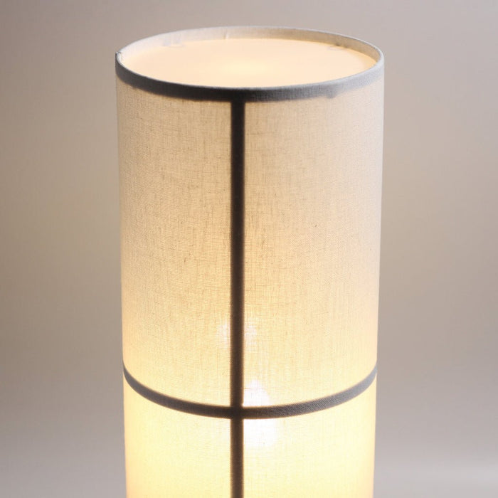 Ailsa 2 Light Linen Floor Lamp White - LL-27-0204-Floor Lamps-Lexi Lighting