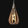 BONITO 6-Light Natural Timber Pendant Light with a tear drop shape-Pendant Light-Dropli
