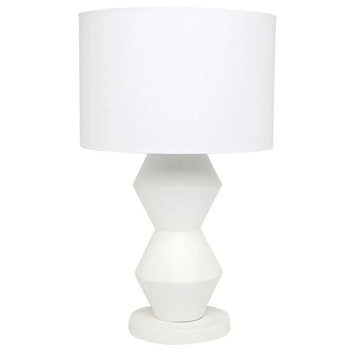 Cafe Lighting ABSTRACT - Minimalist White Table Lamp-TABLE LAMPS-Cafe Lighting and Living