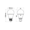 CLA GLS - 10W LED GLS A60 Shape Frosted Globe - B22/E27-GLOBES-CLA Lighting