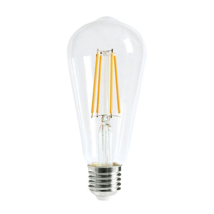 8W LED ST64 Pear Shape Filament Clear Globe - E27-GLOBES-Dropli