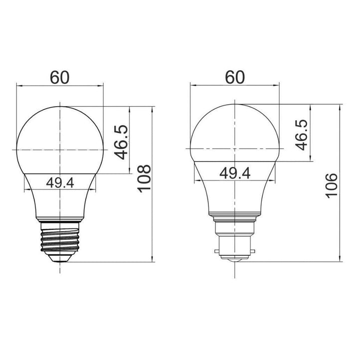 CLA SMART 10W LED Smart Dimmable RGB + Tricolour GLS - E27/B22-GLOBES-CLA Lighting