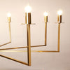 Cohen Chandelier - Brass-Chandeliers-Cafe Lighting and Living