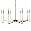 Cohen Chandelier - Brass-Chandeliers-Cafe Lighting and Living