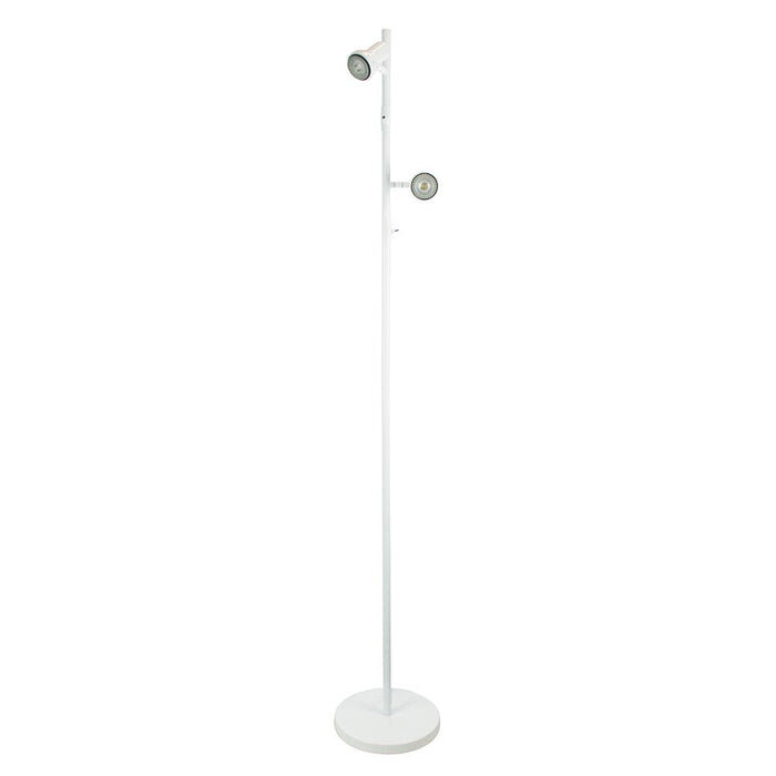 Daxam 2 Light Floor Lamp LED White - SL98592WH-Floor Lamps-Oriel Lighting