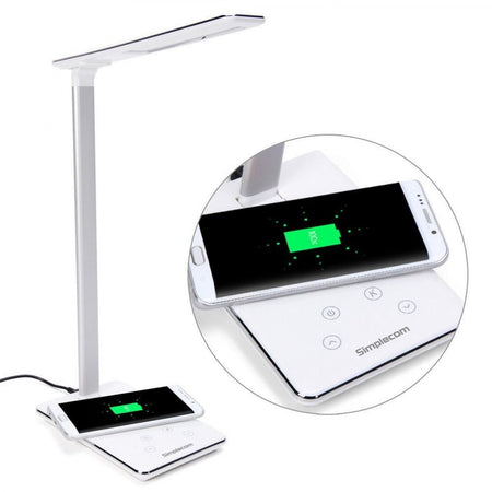 Dimmable LED Desk Lamp with Wireless Charging Base-Home & Garden > Lighting-Dropli