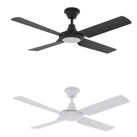 Domus FRESCO 4 Blade 52" DC IP66 Ceiling Fan with Switchable CCT LED Light Domus, FANS, dl-60090