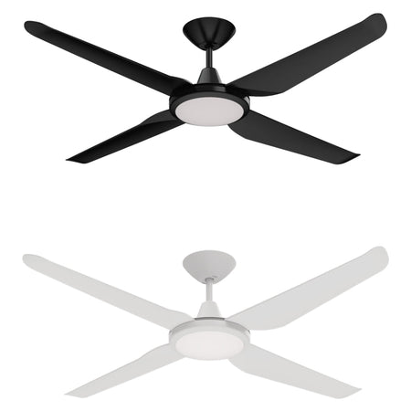 Domus MOTION-52-LIGHT - 4 Blade 52" DC Ceiling Fan with Switchable CCT LED Light Domus, FANS, domus-motion-52-light-4-blade