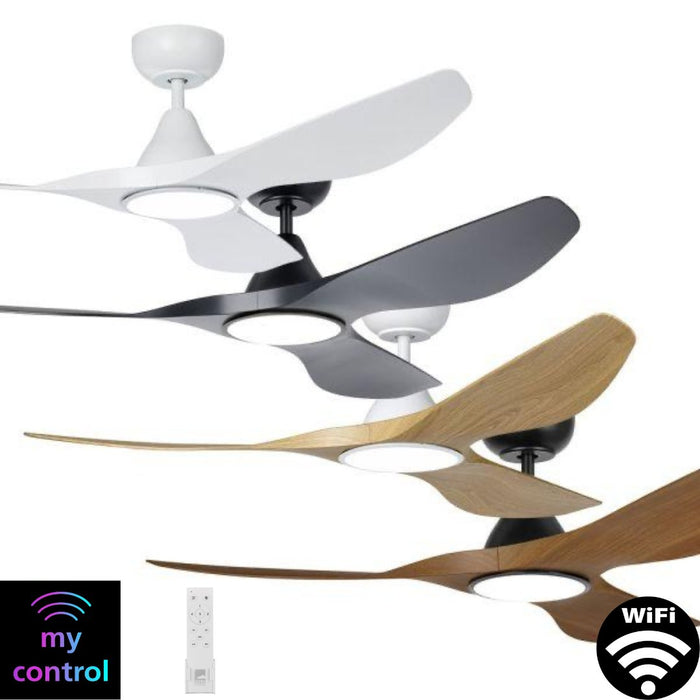 Eglo SURF 52" DC WiFi Ceiling Fan with LED Light, Remote Control & WiFi Module-Ceiling Fan-Eglo
