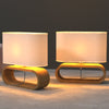 EMIKO Cotemporary Nordic Stype Table Lamp Wood Base E27 White-Table Light-Dropli
