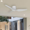 Flush Close to Ceiling 3 Blade 50" Hugger Ceiling Fan White Satin Martec, FANS, mff133ws
