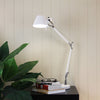 Forma Adjustable Desk Lamp White-TABLE AND FLOOR LAMPS-Oriel