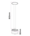 HORUS Exterior LED Bollard Long Black 9W 3000K IP54 800mm - HORUS4-Bollard Lights-CLA Lighting