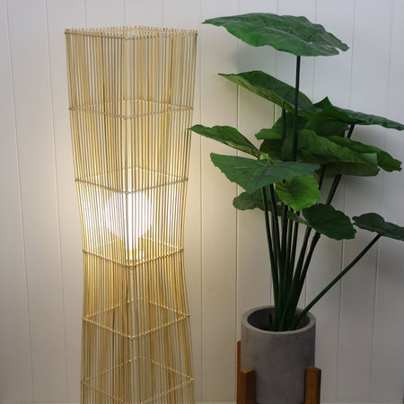 Jambi Natural Cane Floor Lamp - OL93255-Floor Lamps-Oriel Lighting