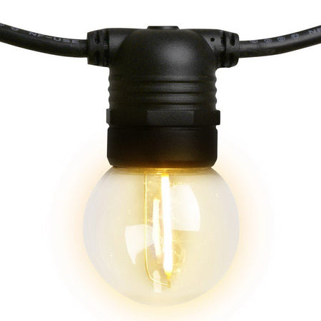 50m LED Festoon String Lights 50 G45 Bulbs Plug in Kit-Occasions > Lights-Dropli