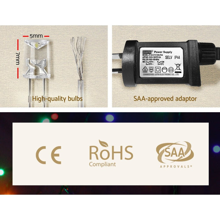 800 LED Christmas Icicle Lights Mutlicolour-Occasions > Lights-Dropli