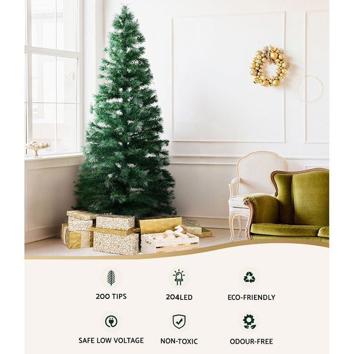 Christmas Tree 1.8M 6FT LED Xmas Multi Colour Lights Optic Fibre-Occasions > Christmas-Dropli