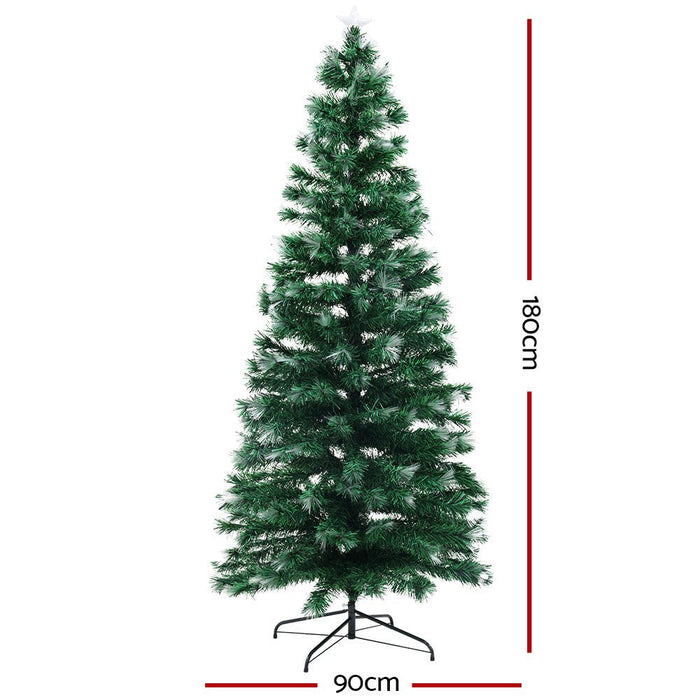Christmas Tree 1.8M 6FT LED Xmas Multi Colour Lights Optic Fibre-Occasions > Christmas-Dropli