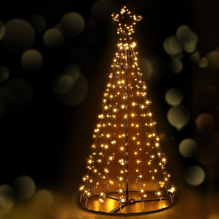 Christmas Tree 2.1M 264 LED Xmas Trees Solar Power Warm White-Occasions > Christmas-Dropli