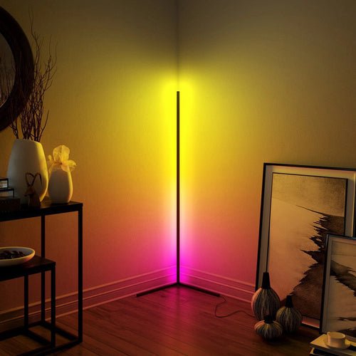 LED RGB DreamColour Smart Bluetooth Corner Floor Lamp-Home & Garden > Lighting-Dropli
