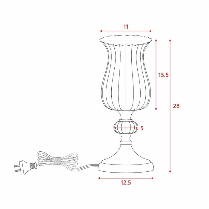 Lexi SAMANTHA - Touch Table Lamp-TABLE LAMPS-Lexi Lighting