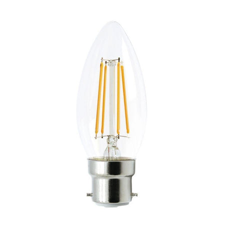 4W Clear LED Filament Dimmable Candle - 4000K Green Earth Lighting Australia, GLOBES, 4w-dimmable-candle-4000k