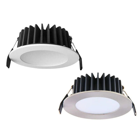 Lummax 12W LED Dimmable Round Flat Face Downlight-LED downlight-Domus
