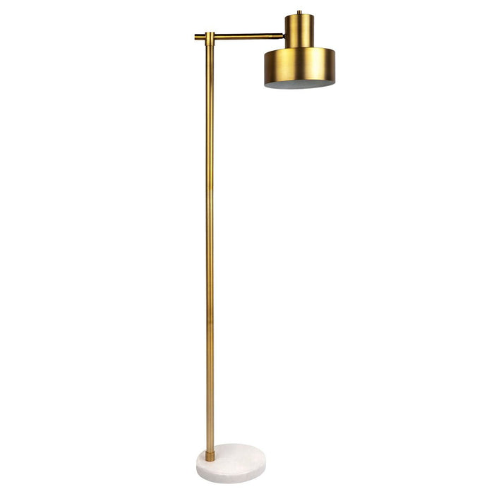 Marlin Floor Lamp - Gold-Floor Standing Lamps-Cafe Lighting and Living