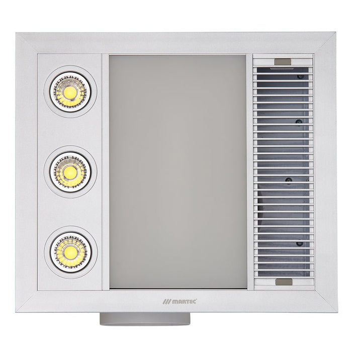 Martec Linear Mini 3 in 1 Bathroom Heater With Exhaust Fan And LED Lights-Bathroom Heaters-Martec