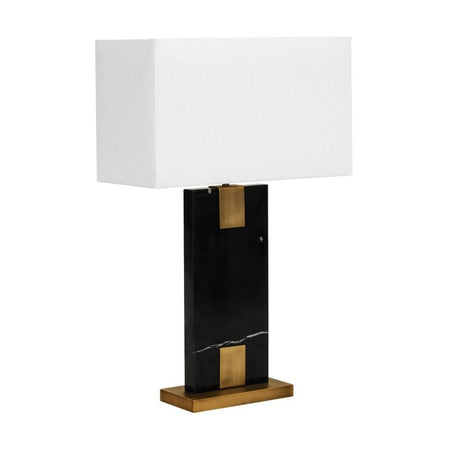 Nazare Marble Table Lamp - Black-Table Lamp-Cafe Lighting and Living