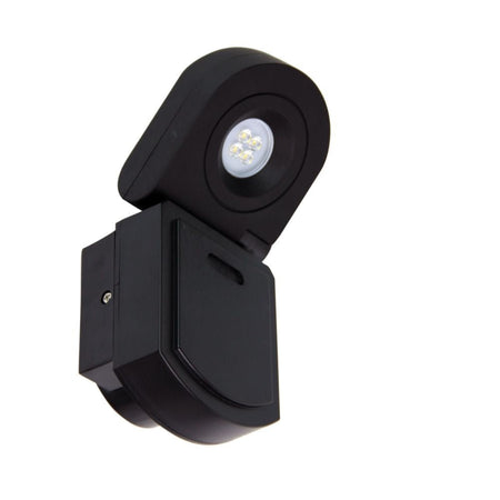 Oriel CURO - 10W LED Exterior Single Head Adjustable Spot Light IP54 Black - 4000K-OUTDOOR-Oriel Lighting