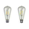 4W LED Dimmable Pear ST64 Shape Filament Clear Globe 2700K - B22/E27-GLOBES-Oriel Lighting