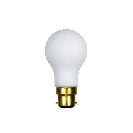 Oriel GLS - 6W LED Dimmable A60 Shape Matt White Glass Globe - B22/E27-GLOBES-Oriel Lighting