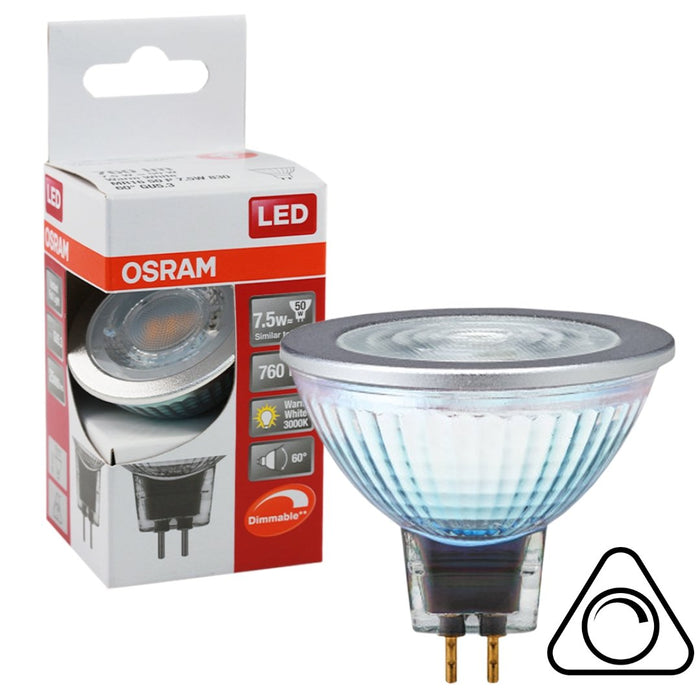 Osram/Ledvance 7.5W Dimmable 12V LED Downlight Globe - Pack of 4-LED Globes-Osram