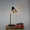 Perfo Black and Brass Desk Lamp-TABLE AND FLOOR LAMPS-Oriel