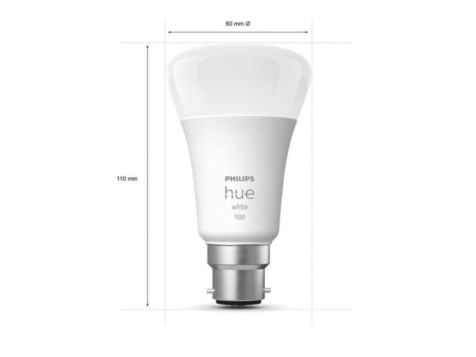 Philips Hue Smart Bulb 9.5W A60 B22 White-Philips Hue-Philips Hue