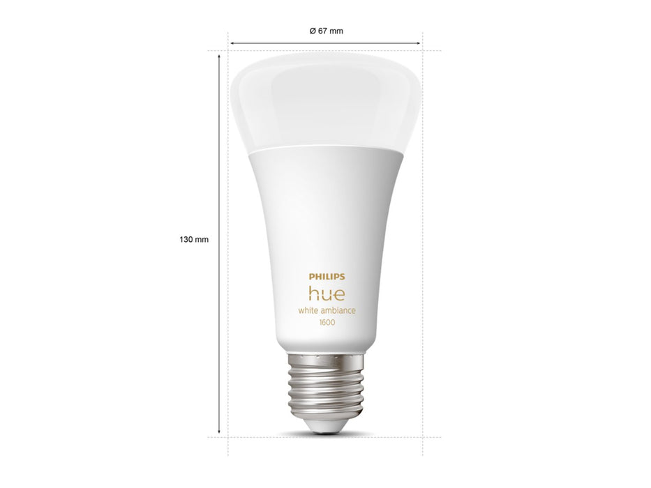 Philips Hue Smart Bulb 15W A67 E27 - White Ambiance-Philips Hue-Philips Hue