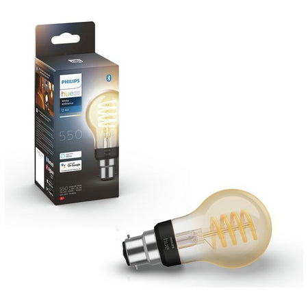 Philips Hue Filament Bulb B22 7W - White Ambiance-LED Light Bulbs-Philips Hue